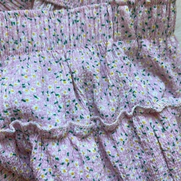 Zara girls floral skirt in pink size youth 7 - Picture 5 of 9